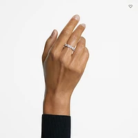 Swarovski Constella Ring Pavé, White, Rhodium plated
