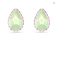 Swarovski Orbita Stud Earrings Drop Cut, Multicoloured, Rhodium Plated 5641407- Discontinued