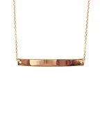 10K Rose Gold Engraveable ID Bracelet - 7 Inches