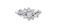 10K White Gold 1.00cttw Diamond Ring, size 6.5