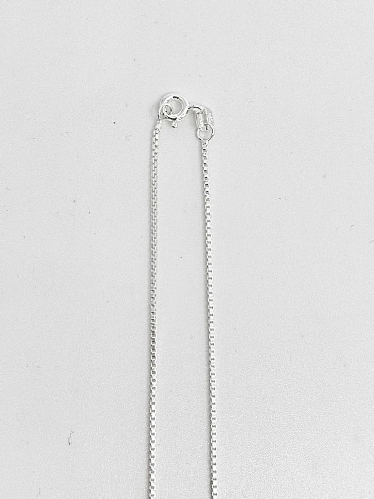 925 Sterling Silver 1.1mm Polished Boxed Chain with Spring Clasp - 16 Inches