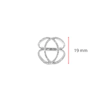 10K White Gold 0.45cttw Diamond Ring, 6.5 - /