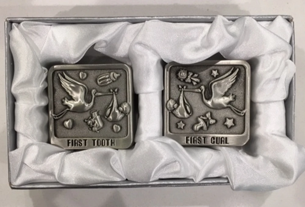 Pewter Stork Tooth/Curl Boxes