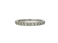 10k White Gold 1.50cttw Diamond Pave Ring, size 6.5