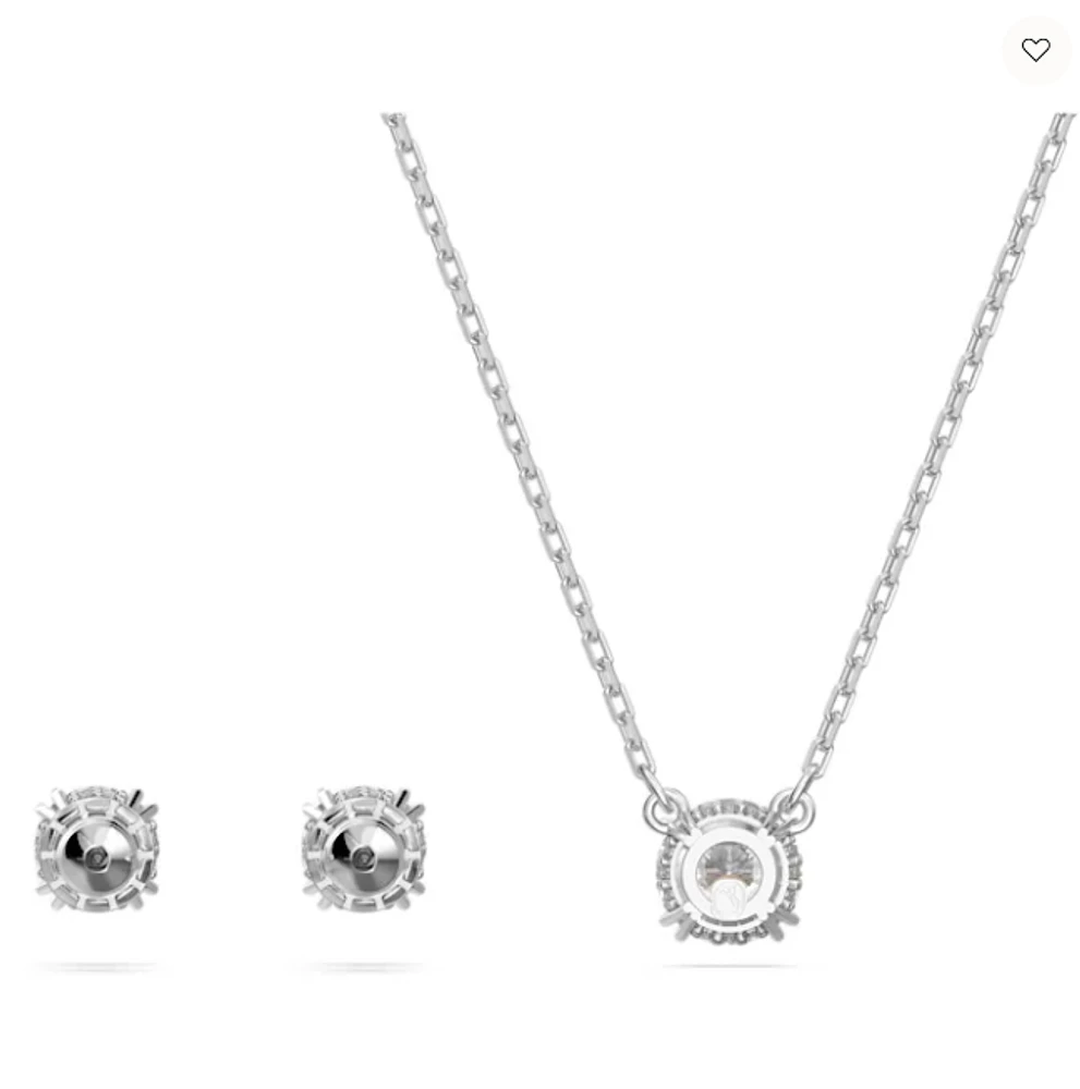 Swarovski Constella Set Round Cut, White, Rhodium plated - 5647663