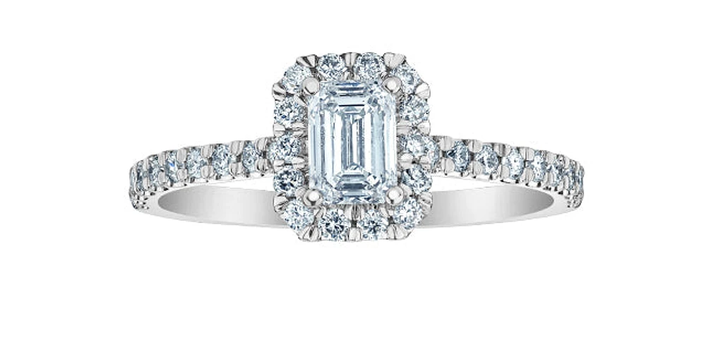 14K Gold 0.84cttw Lab Grown Diamond Engagement Ring - /