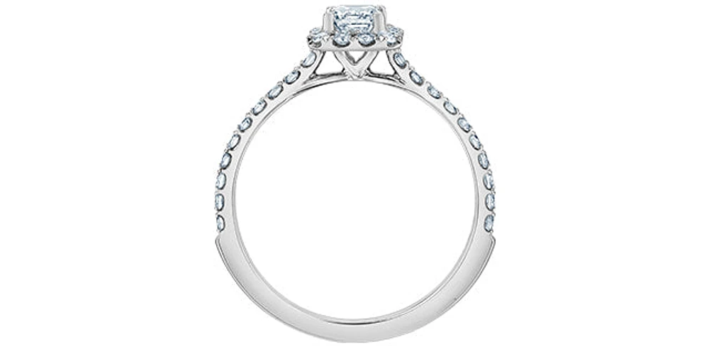 14K Gold 0.84cttw Lab Grown Diamond Engagement Ring - /