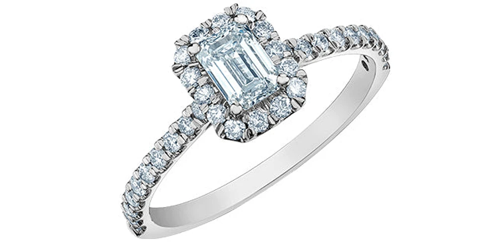 14K Gold 0.84cttw Lab Grown Diamond Engagement Ring - /