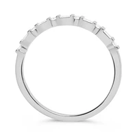 14K White, Yellow or Rose Gold 0.18cttw Diamond Art Deco Inspired Ring - 14K White Gold