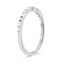 14K White, Yellow or Rose Gold 0.18cttw Diamond Art Deco Inspired Ring - 14K White Gold