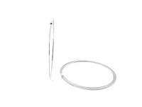 Sterling Silver Hoop Earrings 50mm