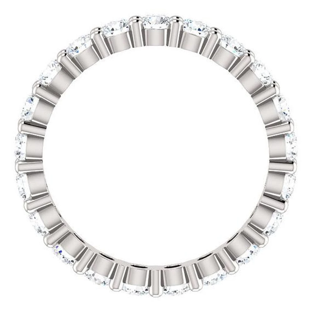 14k Moissanite Eternity Band - Gold /