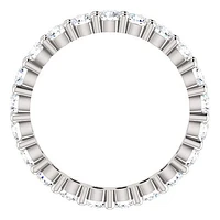 14k Moissanite Eternity Band - Gold /