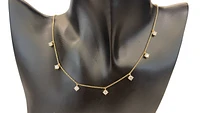 14K Yellow Gold Lab Grown 1.61cttw Diamond Necklace, 18"