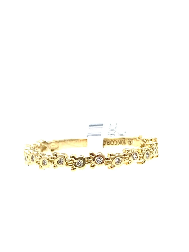 Diamond Paw Print Ring