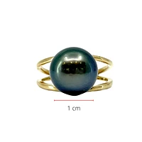 14K Yellow Gold Tahitian Pearl Ring