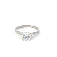 14K Round Brilliant Cut Diamond Ring - Mount Only (No centre diamond) / Gold
