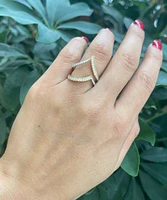 14K 2 Tone Gold 0.47cttw Diamond Ring, size 6