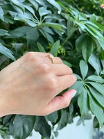 10K Yellow Gold Moissanite 1.00cttw Engagement Ring