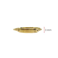10K Yellow Gold Diamond 0.005cttw Engravable / Signet Ring, Size 6.5