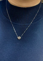 10K Gold 0.04 Canadian Diamond Maple Leaf Pendant