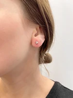 10K Yellow Gold Diamond Earring