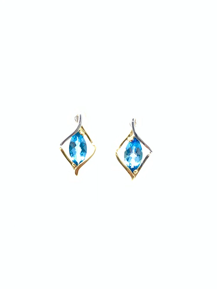 Blue Topaz Earrings