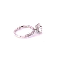 14K White Gold 3.62cttw Lab Grown Diamond Engagement Ring - /