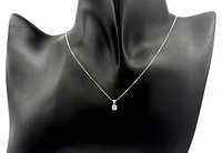 10K Gold 0.07cttw 4 Claw Illusion Setting Diamond Pendant