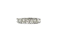 14K White Gold 0.50cttw Diamond Anniversary Ring / Band - Size 6.5