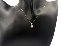 10K Gold 0.07cttw 4 Claw Illusion Setting Diamond Pendant
