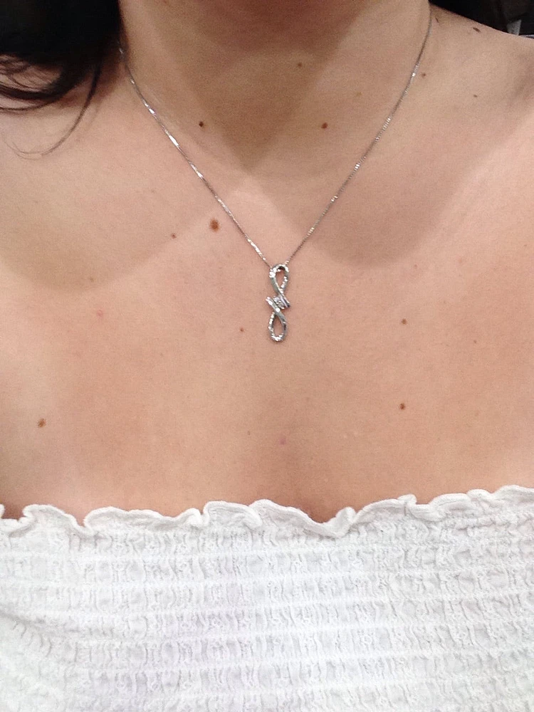 Silver and Diamond Necklace