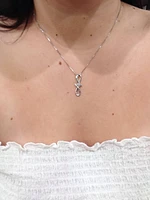 Silver and Diamond Necklace
