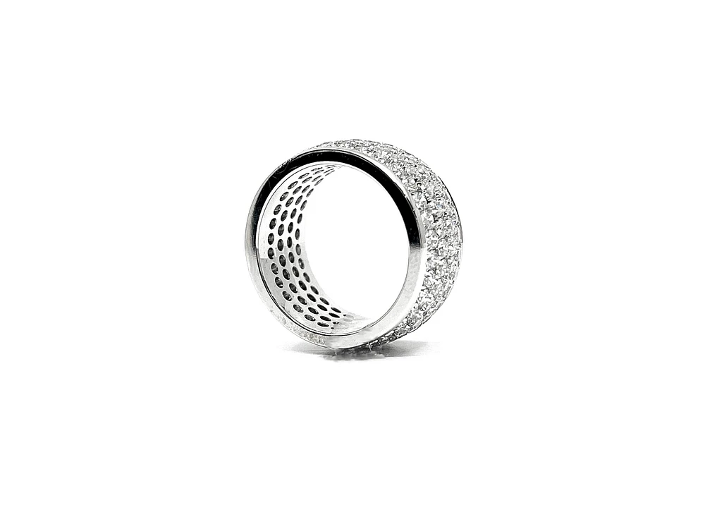 14K White Gold 4.40cttw Diamond Eternity Ring, size 6