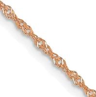 14K Rose Gold Singapore Chain - 1.0mm