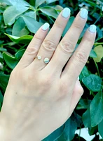10K Yellow Gold 0.04cttw Diamond Ring, size 6.5