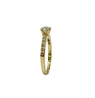 14K Yellow Gold 0.70cttw Canadian Diamond Engagement Ring, size 6.5