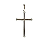 925 Sterling Silver Cross Pendant - 48mm x 23mm