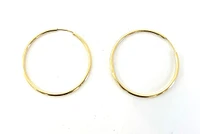 10K Gold 30mm Sleeper/Keeper/Hoop Earrings