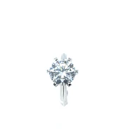 Round Brilliant Cut Moissanite Engagement Ring
