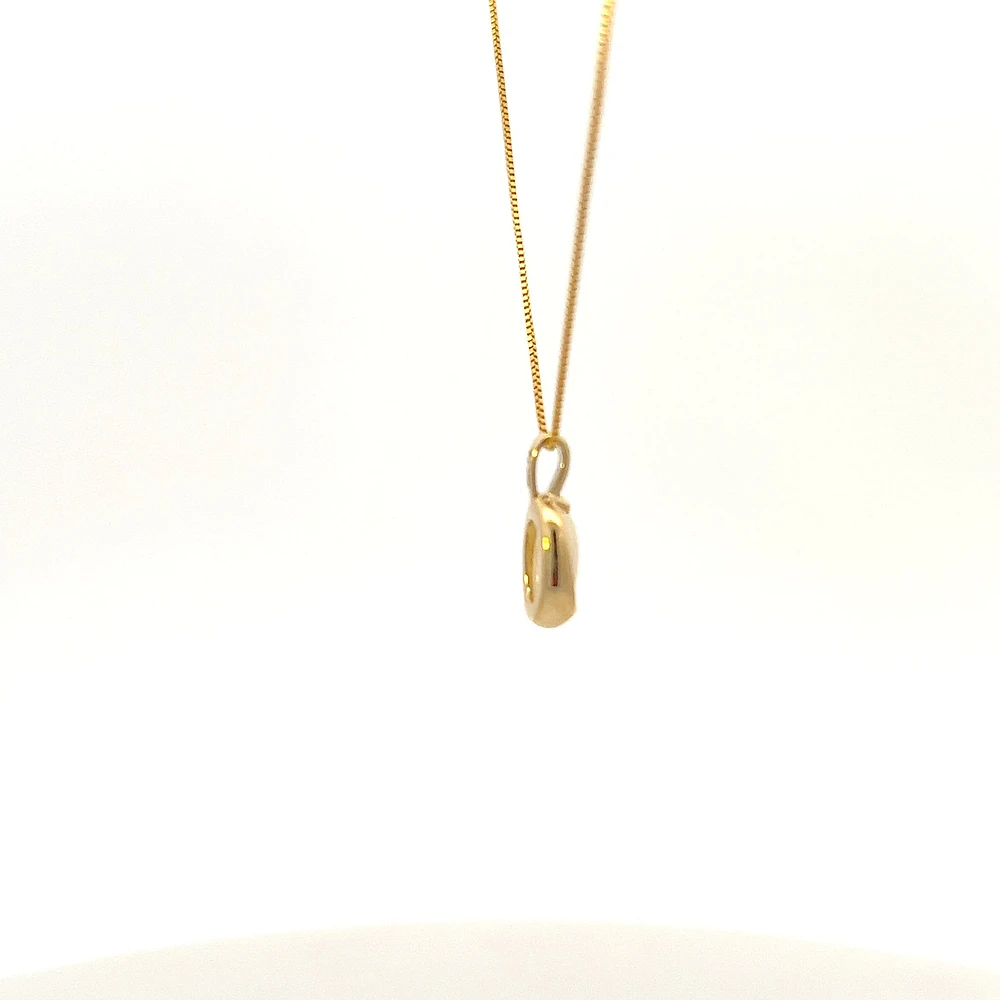 10K Yellow Gold Genuine Opal Pendant