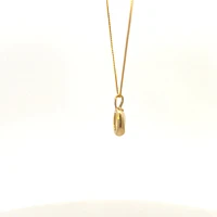 10K Yellow Gold Genuine Opal Pendant