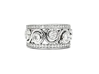 14K White Gold 1.17cttw Canadian Diamond Ring, size 6.5