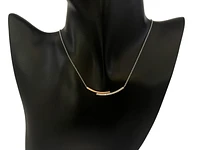 14K White & Rose Gold 0.20cttw Diamond Pendant, 18"