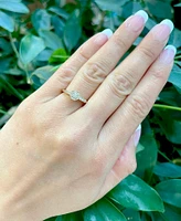 10K Yellow Gold 0.40cttw Canadian Diamond  Halo Engagement Ring, size 6.5