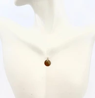 10K Yellow Gold Disc Charm,15MM