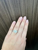 14K White Gold 3.62cttw Lab Grown Diamond Engagement Ring - /