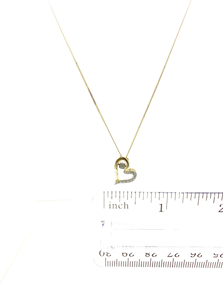 Diamond Pulse Heart Pendant