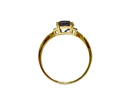 10K Yellow Gold 0.50cttw Created Alexandrite Ring, size 7