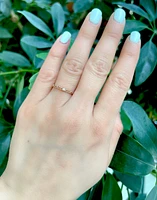 10K Rose Gold 0.02cttw Diamond Heart Shaped Ring